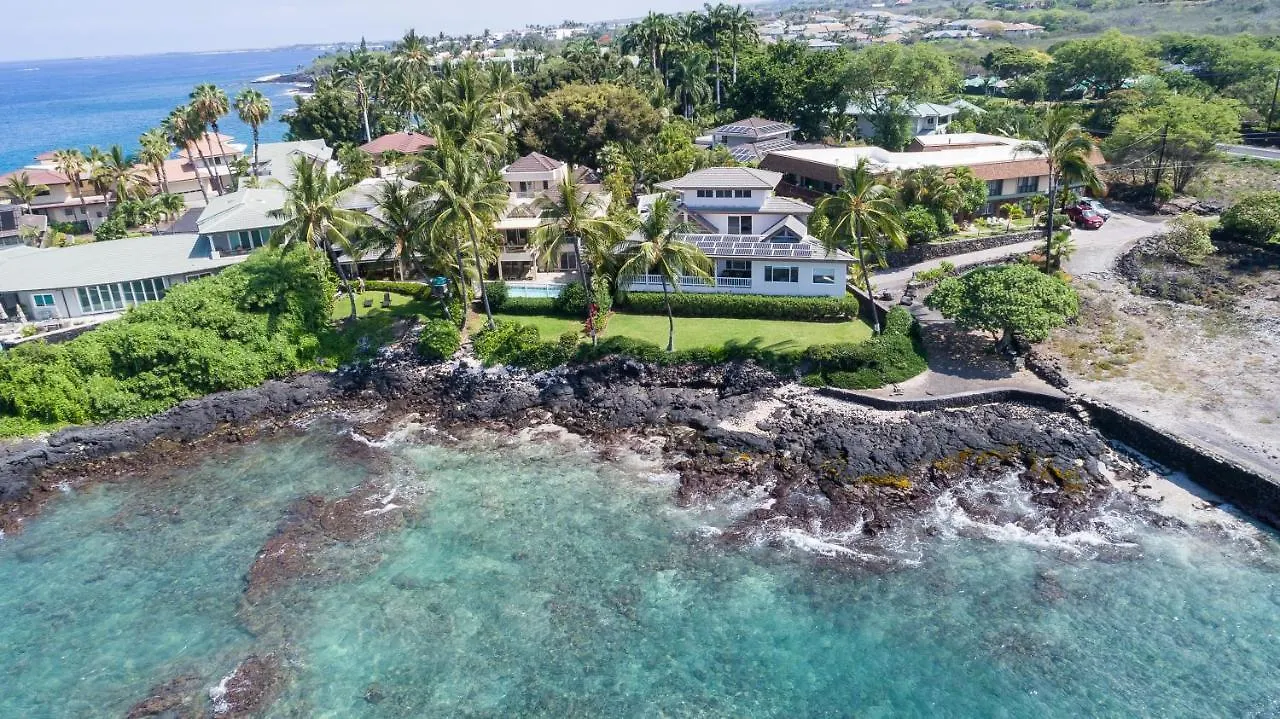 Ali'I Point Spacious And Private Oceanfont Villa With A/C Kailua-Kona