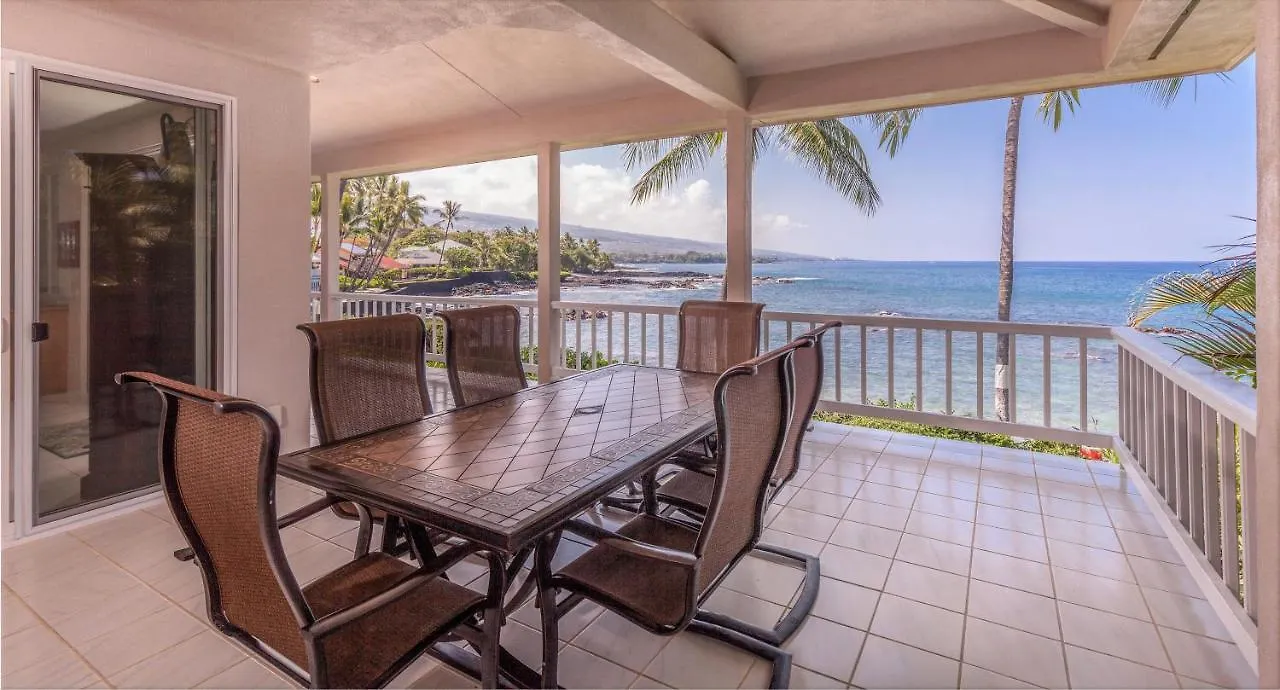 Ali'I Point Spacious And Private Oceanfont Villa With A/C カイルア・コナ 別荘