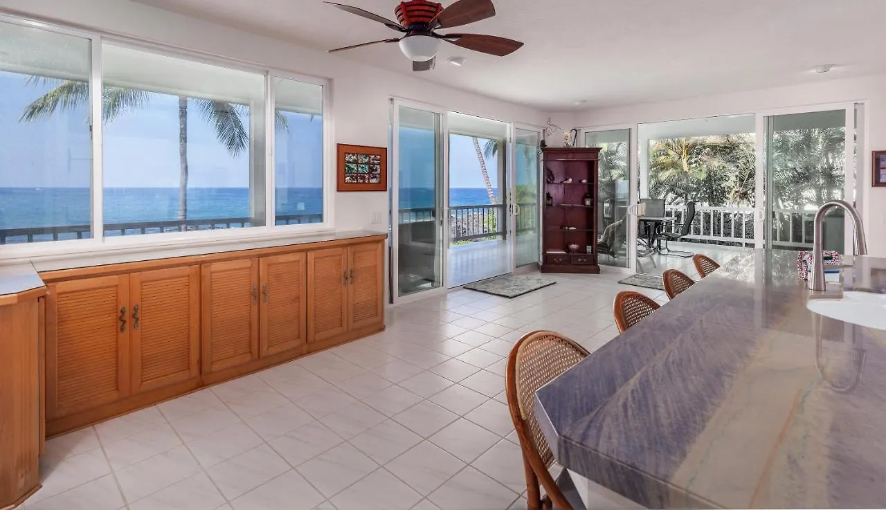 Ali'I Point Spacious And Private Oceanfont Villa With A/C Kailua-Kona Сasa de vacaciones
